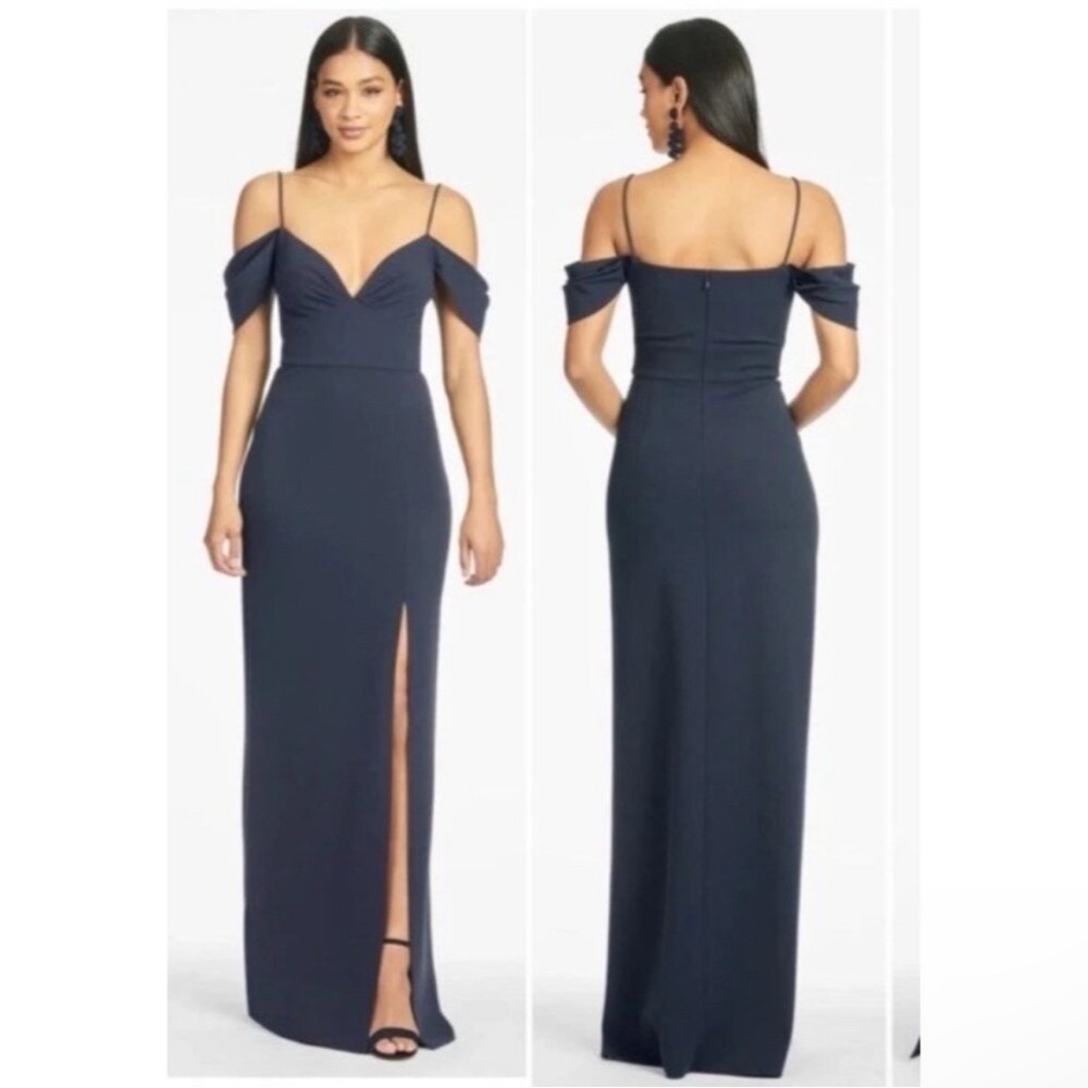 Elegant Black Off-Shoulder Evening Gown